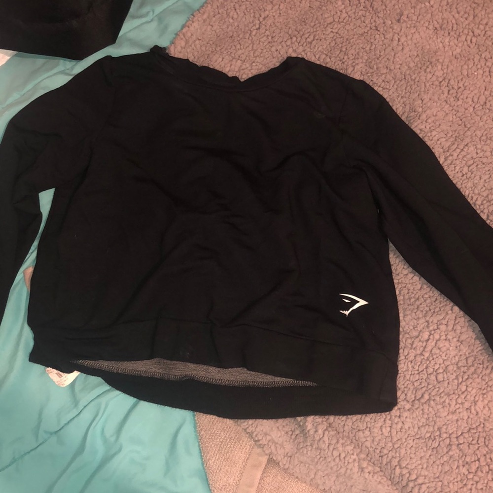 Long sleeve gym shark shirt